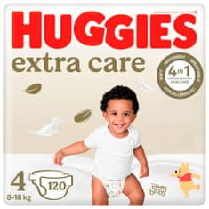 Huggies HUGGIES Extra Care plenice za enkratno uporabo 4 (8-14 kg) 120 kosov