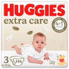 Huggies HUGGIES Extra Care plenice za enkratno uporabo 3 (6-10 kg) 144 kosov
