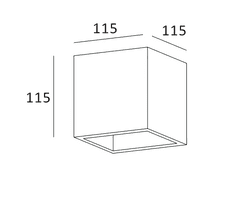 Hagolights Stenska luč kocka 115
