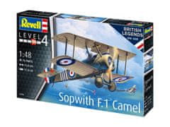 Revell maketa-miniatura 100 Years RAF: Sopwith Camel • maketa-miniatura 1:72 starodobna letala • Level 4