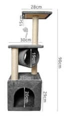 Purlov Siv mačji drevo 90 cm