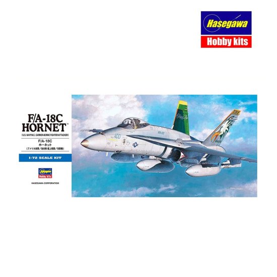 Hasegawa maketa-miniatura F-A-18C HORNET • maketa-miniatura 1:72 novodobna letala • Level 3