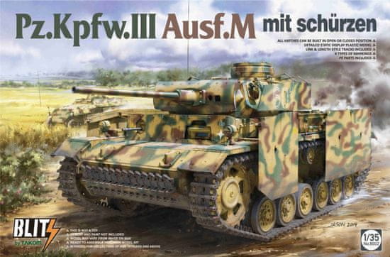 Takom maketa-miniatura Sd.Kfz 141 Pz.Kpf.W. III Ausf.M • maketa-miniatura 1:35 tanki in oklepniki • Level 4