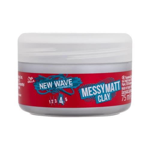 Wella New Wave Messy Matt Clay glina za videz razmršenih las z mat zaključkom