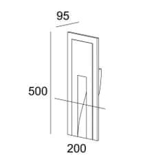 Stenska vgradna luč 430X295