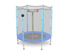 ACTIVESHOP Trampolin z zunanjo mrežo 4,5 ft modra Neo-Sport