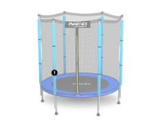 ACTIVESHOP Spodnji stolpec trampolina z zunanjo mrežo 4,5 ft modri Neo-Sport