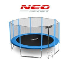 ACTIVESHOP Vrtni trampolin 15ft/465cm z zunanjo mrežo in lestvijo Neo-Sport