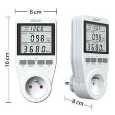 ACTIVESHOP Berdsen BD-990 enofazni wattmeter bele barve