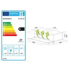 ACTIVESHOP Teleskopska kuhinjska napa Berdsen BE-60-LW 60 cm INOX