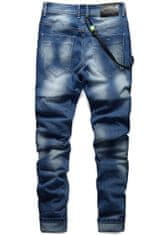 Recea Moške hlače iz džinsa Evevere modro nebo 29