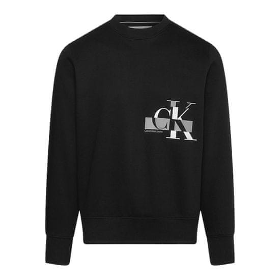 Calvin Klein Športni pulover črna J30J324092BEH