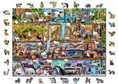 Wooden city Lesena sestavljanka Amazing Animal Kingdom 2v1, 1010 kosov ECO