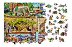 Wooden city Lesena sestavljanka Amazing Animal Kingdom 2v1, 1010 kosov ECO