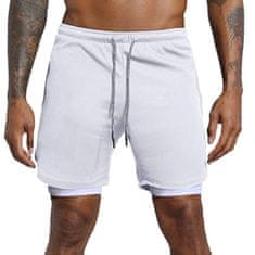 Cool Mango 2v1 športne hlače – Pocket, bela, L-XL