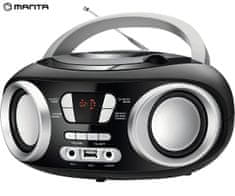 Radio portatile con Bluetooth e USB BLAUPUNKT PP7BT, colore: legno marrone  / bianco