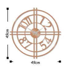 Wallity Dekorativna kovinska stenska ura