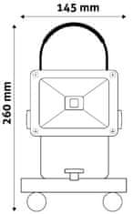 Avide polnilni prenosni reflektor, LED, 10 W, IP65, 4000 K