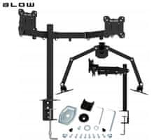 Blow 76-871 dvojni nosilec za TV ali monitor do 81cm, 360° rotacija, do 8kg, VESA do 100x100mm, jeklo