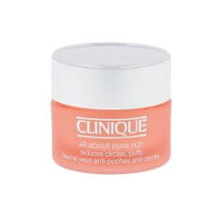 Clinique All About Eyes Rich krema proti gubam za predel okoli oči 15 ml za ženske