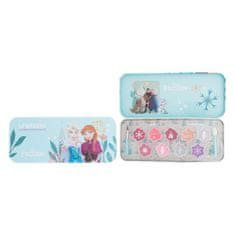 Lip Smacker Disney Frozen Lip & Face Tin Set glos za ustnice 4 x 2,4 g + bleščeč glos za ustnice 2 x 1,2 g + osvetljevalna krema 0,6 g a 2 x 1,2 g + aplikator 2 kos + pločevinasta škatla