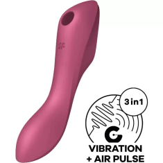 Satisfyer Air STIMULATOR KLITORISA Satisfyer Curvy Trinity 3 Red