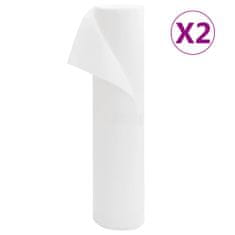 Vidaxl Vrtna koprena 2 zvitka 70 g/m² 50x1,6 m