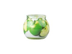 Glass Decor 80 x 72 mm Dišeča sveča Zeleno jabolko