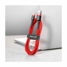 BASEUS Cafule podatkovni kabel, USB Tip-C, 50 cm, rdeč (CATKLF-A09)