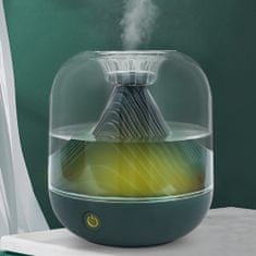 Dollcini Vlažilec zraka s toplo lučko, difuzor eteričnih olj za aromaterapijo, dom, pisarna, božično darilo, bela/turkizna
