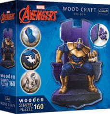 Trefl Wood Craft Origin sestavljanka Thanos na prestolu 160 kosov