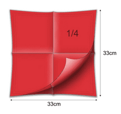 Seti serviete, 33 x 33 cm, 2-slojne, rdeče, 50 kosov