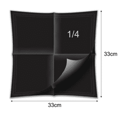 Seti serviete, 33 x 33 cm, 2-slojne, črne, 50 kosov