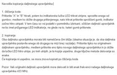 Sonoff SMW RF 433 MHz daljinski upravljalnik s 4 gumbi za kopiranje 