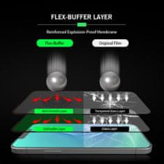 BESTSUIT Bestsuit Flex-Buffer 5D hibridno steklo s protimikrobno prevleko Biomaster za iPhone Xs Max/11 Pro max črno