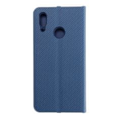 OEM LUNA Book Carbon etui za HUAWEI P Smart 2019 modri