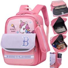 Dollcini elegantna šolska torba, nahrbtnik, elegantna torba za vsak dan, potovalna, študentska torba, temno roza