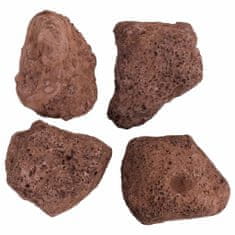 Vidaxl Vulkanski kamen 10 kg rdeč 10-30 mm