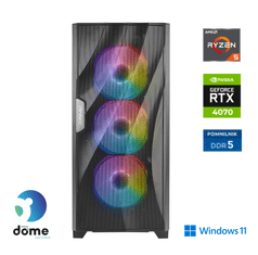 Anni Gamer Extreme namizni računalnik, R5-5600X, 32GB, SSD2TB, RTX4070, W11H (ATPII-G8-7393-W)