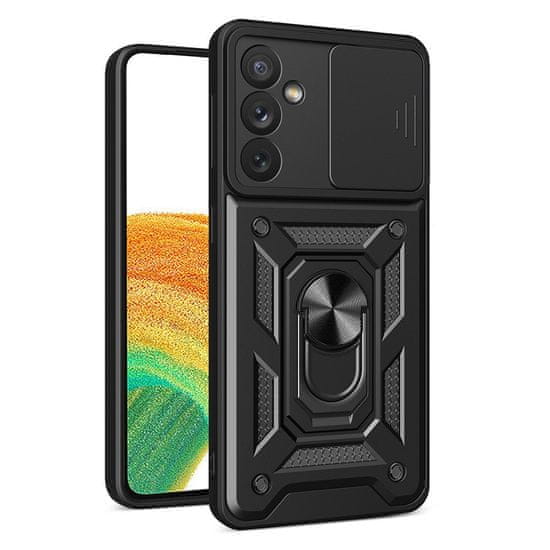 HURTEL Hybrid Armor Camshield, Samsung Galaxy A34 5G, črn