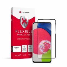 FORCELL Hibridno steklo Forcell Flexible 5D Full Glue, Samsung Galaxy A52 / A52s 5G, črno