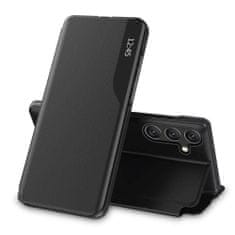 Tech-protect Eco Leather View Case, Samsung Galaxy A54 5G, črn