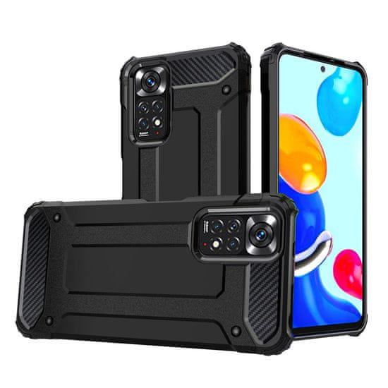 HURTEL Hybrid Armor Xiaomi Redmi Note 11S / Note 11, črn