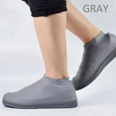 Mormark Silikonske prevleke za čevlje, Zaščitne prevleke za čevlje, Vodoodporne prevleke za čevlje (Siva) | SHOESAVER