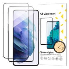 WOZINSKY Wozinsky 2x 5D Zaščitno kaljeno steklo, Samsung Galaxy S23, črne barve