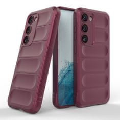 HURTEL Magic Shield etui, Samsung Galaxy S23 Plus, bordo