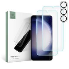 Tech-protect Komplet Tech-Protect Supreme, 2 kaljena stekla + steklo za leče, Samsung Galaxy S23 Plus