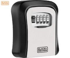 Black+Decker sef za ključe s ključavnico, kovina, 12x9x4 cm