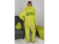 sarcia.eu Grinch Flanelasta enodelna pižama, ženski onesie s kapuco 