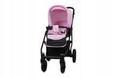 Babylux  AIR Sweet Pink | 4v1 Kombinirani Voziček kompleti | Otroški voziček + Carrycot + Avtosedežem + ISOFIX